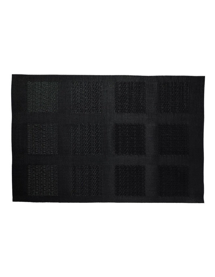 Squares Placemat 45x30cm in Black