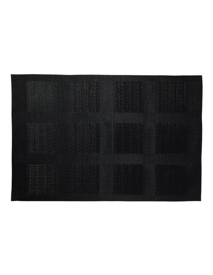 Squares Placemat 45x30cm in Black