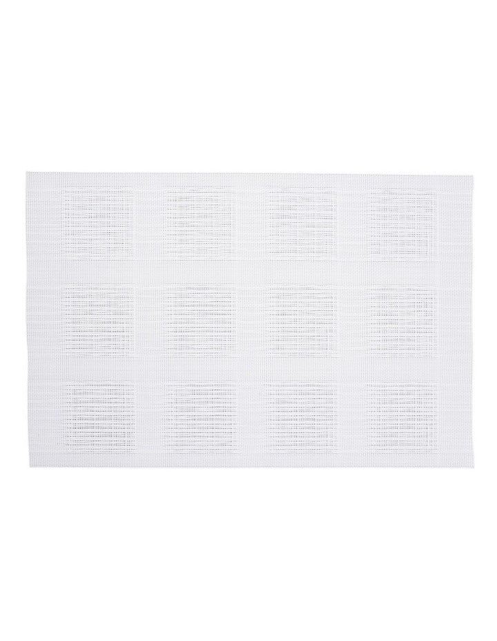 Placemat 45x30cm in White Squares