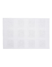 Placemat 45x30cm in White Squares