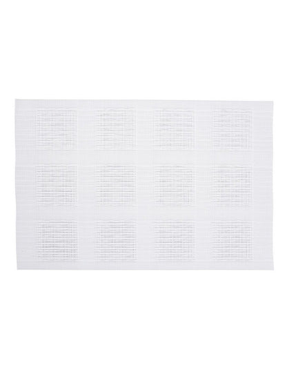 Placemat 45x30cm in White Squares