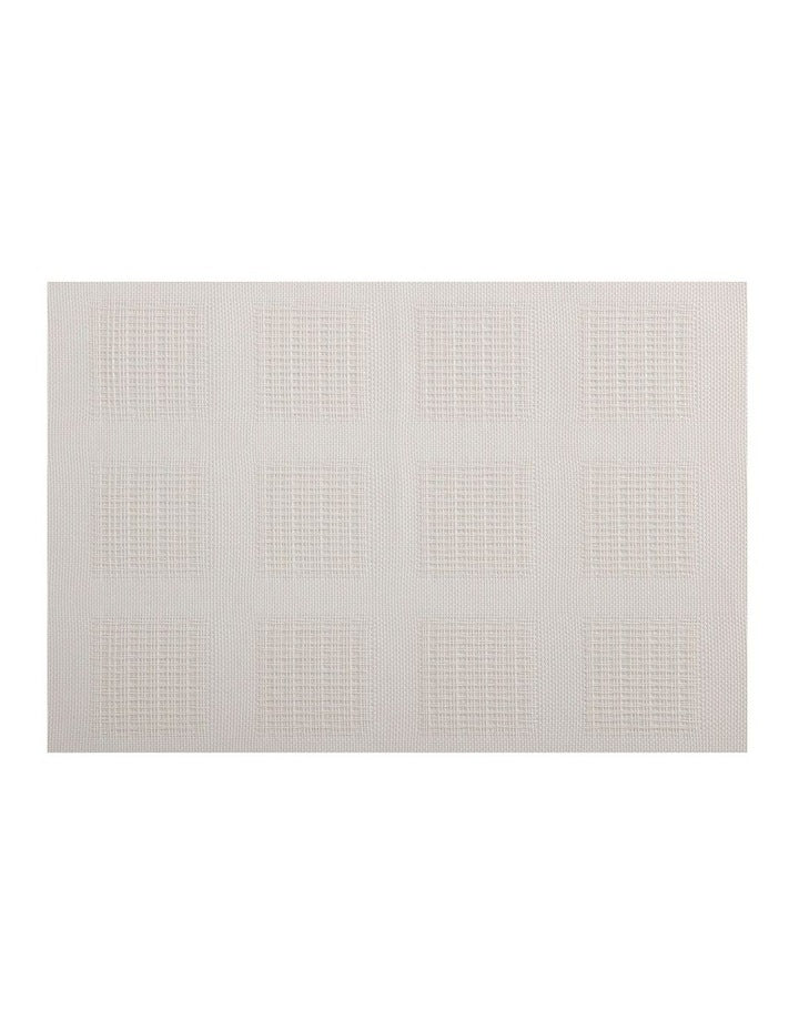 Placemat 45x30cm in White Squares