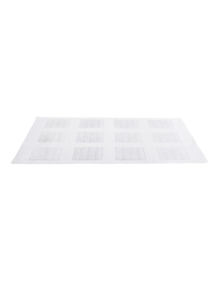 Placemat 45x30cm in White Squares