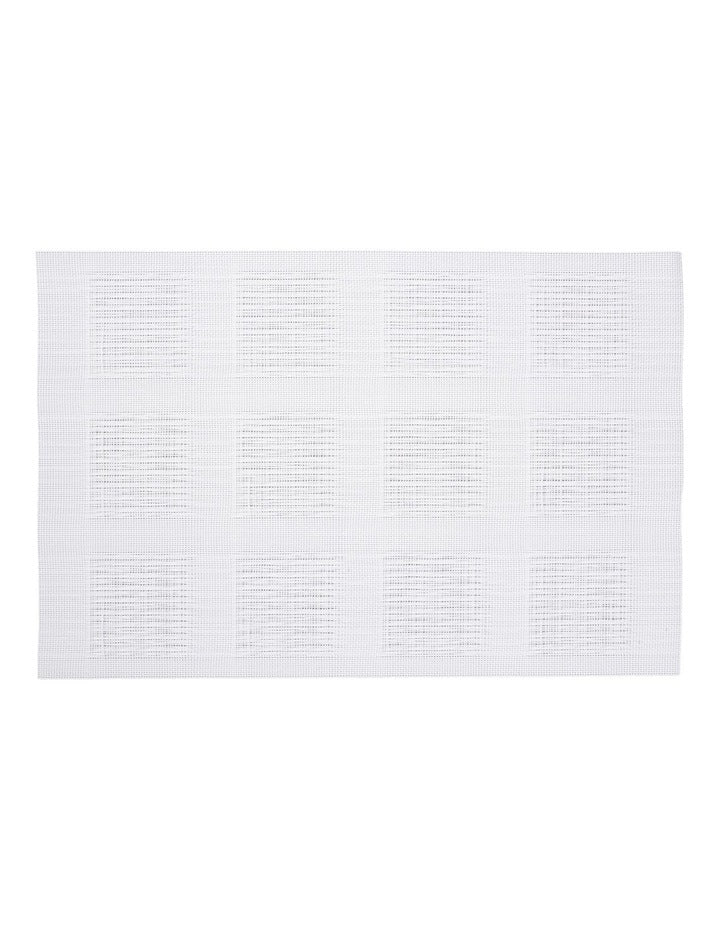 Placemat 45x30cm in White Squares