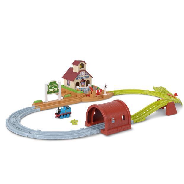 Thomas & Friends Bell Station Train Set with Push-Along Thomas Engine & Track