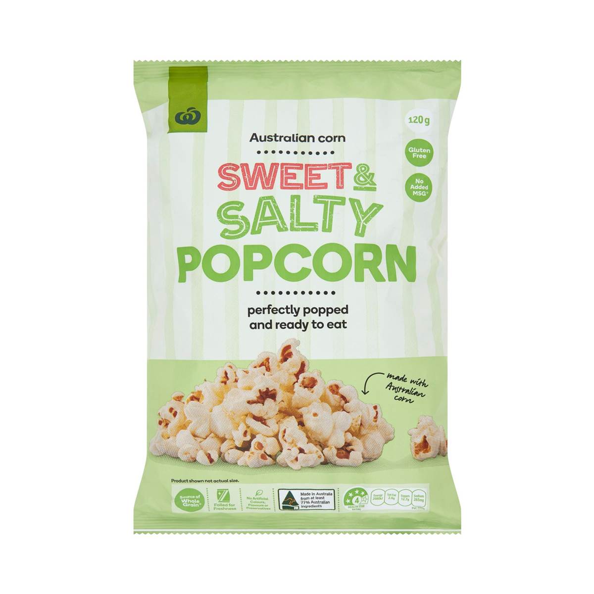 Woolworths Gluten Free Popcorn Sweet & Salty 120g