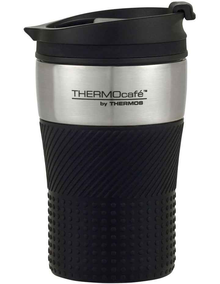 Cafe Stainless Steel Vacuum Insulated Travel Cup 200ml in Black