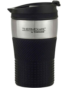 Cafe Stainless Steel Vacuum Insulated Travel Cup 200ml in Black