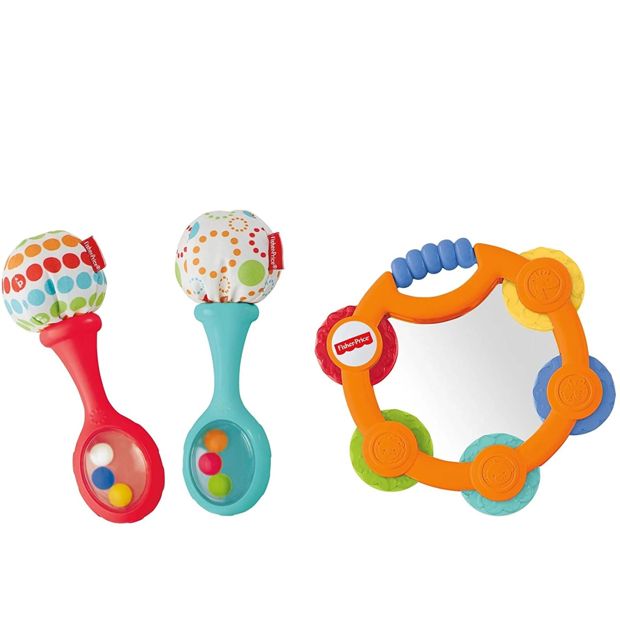 Fisher Price Tambourine & Maracas Gift Set
