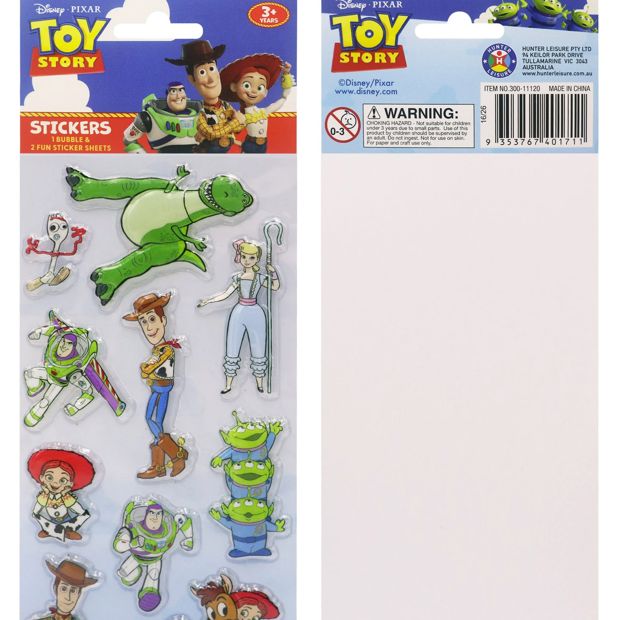 Toy Story Bubble Stickers 3-Pack