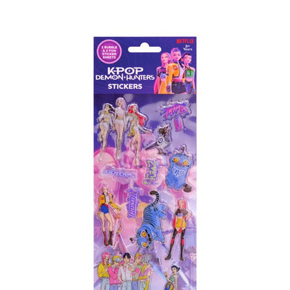 K-Pop Demon Hunters Bubble Stickers 3-Pack