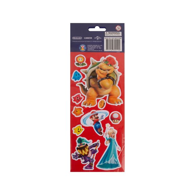 Super Mario 2 Puffy Stickers 3-Pack