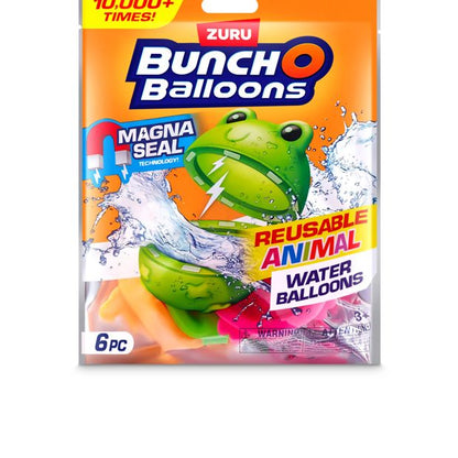 Bunch O Balloons Reusable Animal Water Balloons 6 Pack by ZURU
