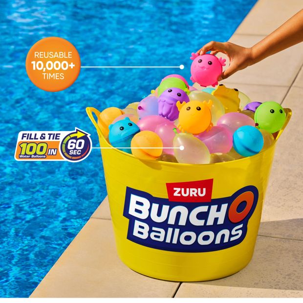 Bunch O Balloons Reusable Animal Water Balloons 6 Pack by ZURU