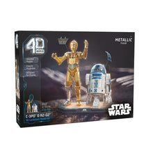 Star Wars C-3PO & R2-D2 3D Puzzle Model Kit Puzzle with Stand from 4D Build