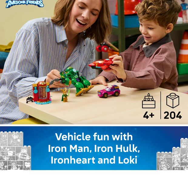 LEGO® Disney Junior Marvel Loki vs. Team Iron Man 11211