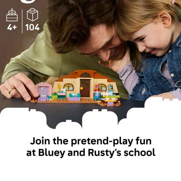 LEGO® Bluey School with Rusty and Bluey 11221