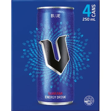 V Energy Blue 250mL x 4 pack