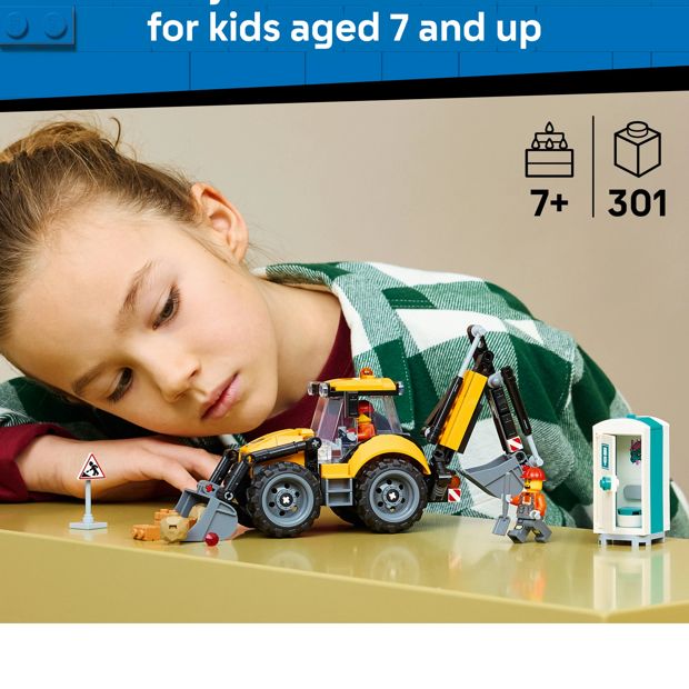 LEGO® City Yellow Backhoe Loader 60480