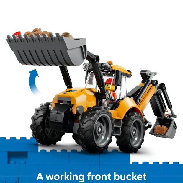 LEGO® City Yellow Backhoe Loader 60480