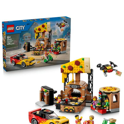 LEGO® City Pizza Delivery Experience with Vehicles 60496