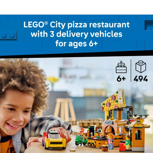 LEGO® City Pizza Delivery Experience with Vehicles 60496