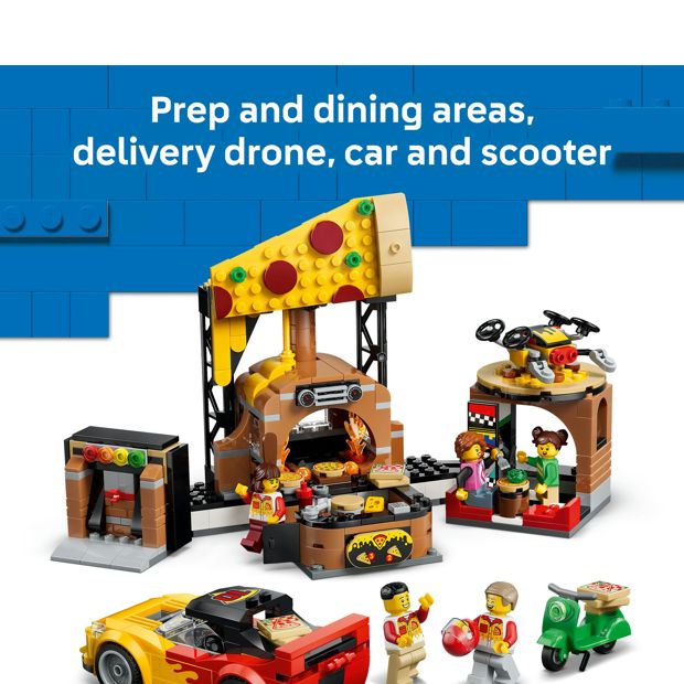LEGO® City Pizza Delivery Experience with Vehicles 60496