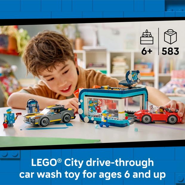 LEGO® City Drive-Through Car Wash 60497