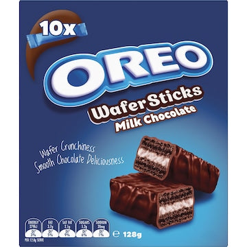 Oreo Milk Chocolate Wafer Stick Cookies 10 pack 128g
