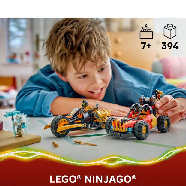 LEGO® NINJAGO Kai and Cole's Combiner Vehicles 71864