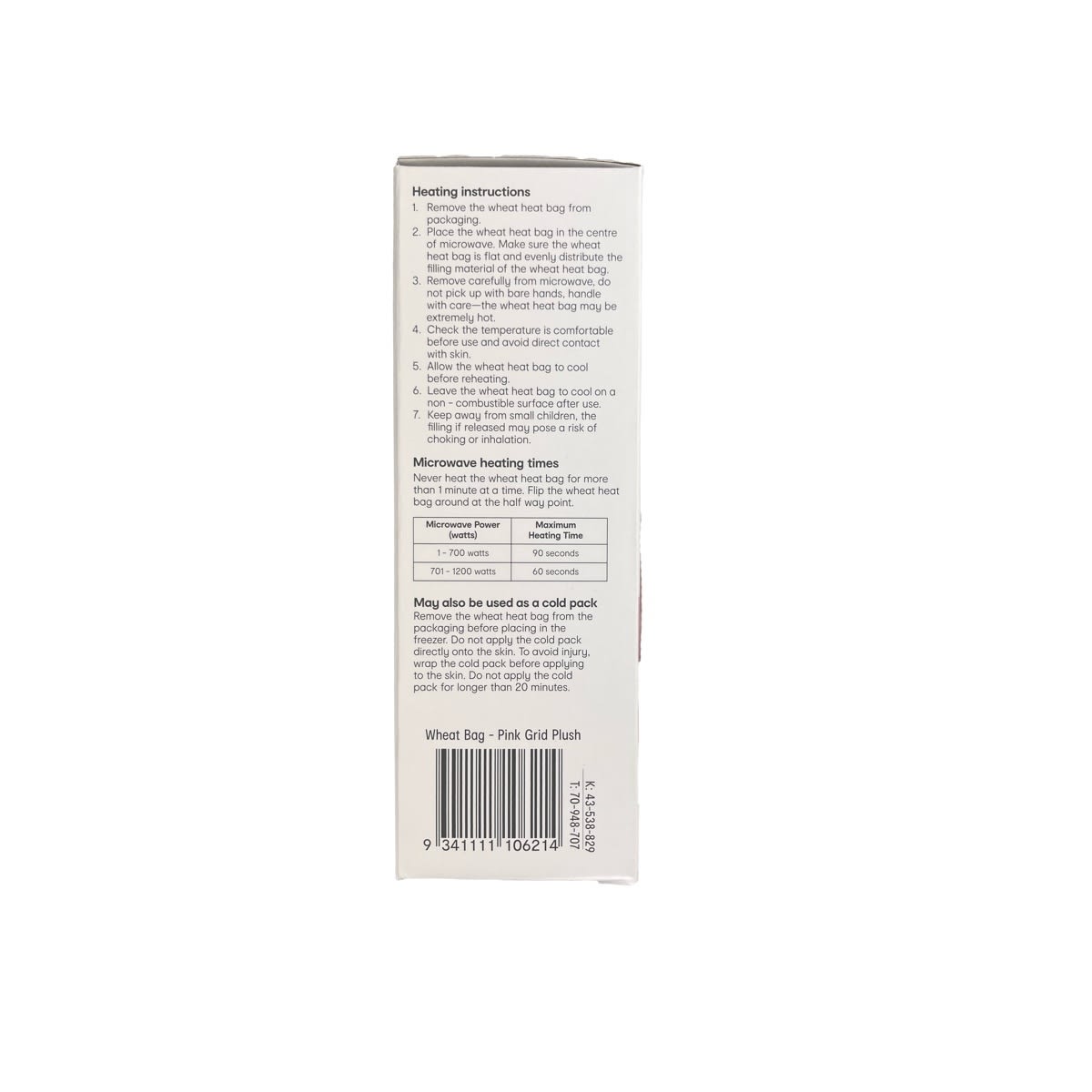 OXX Essentials Classic Style Therapy Heat Pack - Pink