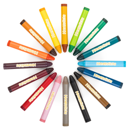 Honeysticks Beewax Crayons Jumbos 16 Pack 12mth+