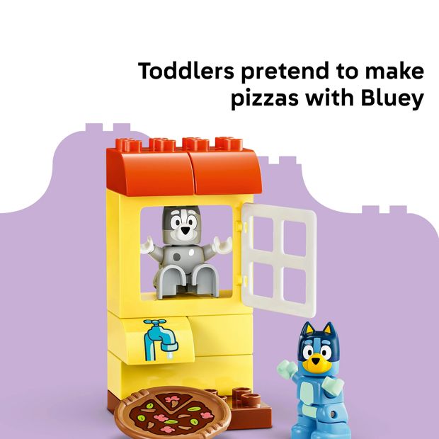 LEGO® DUPLO Bluey Pizza Girls with Muffin and Bluey 10469