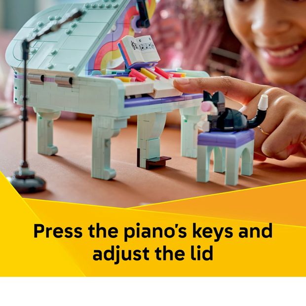 LEGO® Creator 3 in 1 Music Decor Piano with Cat 31392