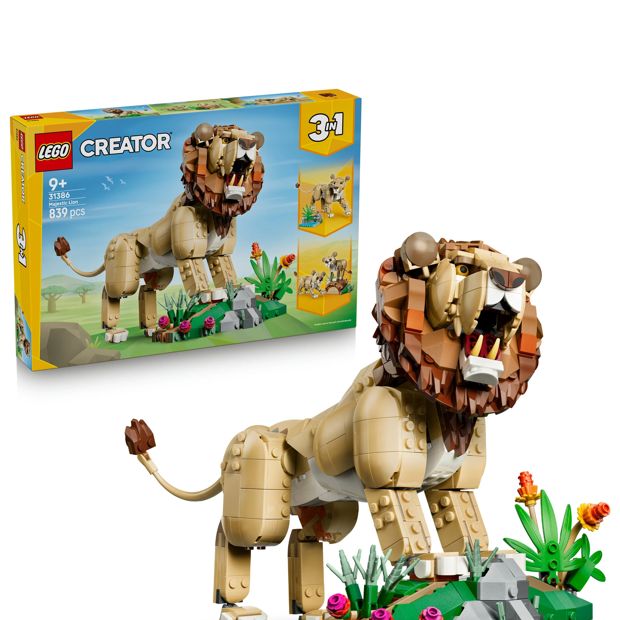 LEGO® Creator 3 in 1 Wild Animals: Majestic Lion 31386