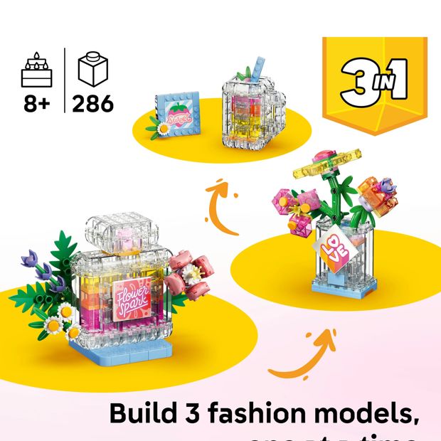 LEGO® Creator 3 in 1 Floral Decor Perfume Bottle 31383