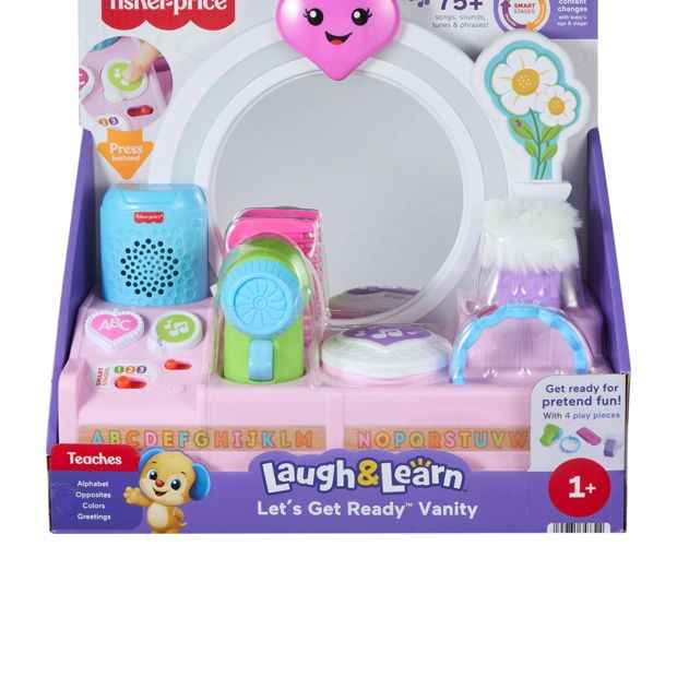 Fisher-Price Laugh & Learn Let’s Get Ready Vanity Musical Playset for Baby & Toddler