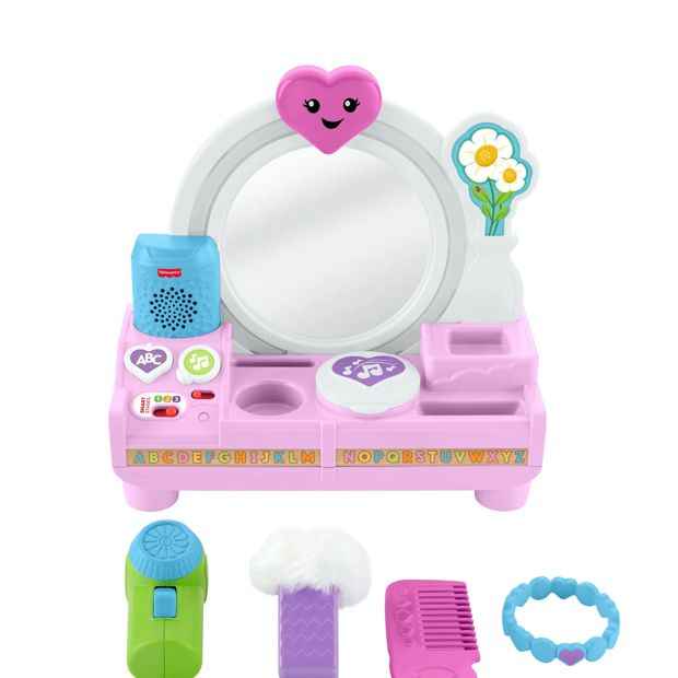 Fisher-Price Laugh & Learn Let’s Get Ready Vanity Musical Playset for Baby & Toddler