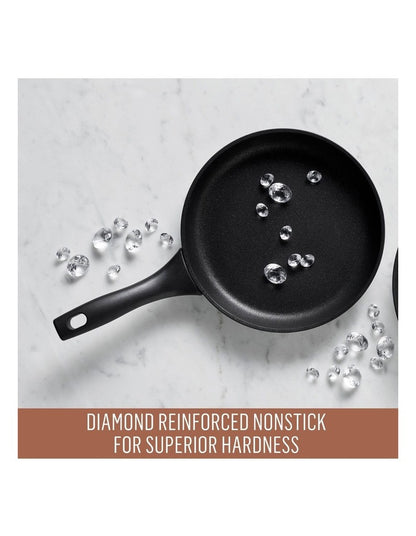 Per Domani Nonstick Induction Open Skillet Twin Pack 20/26cm