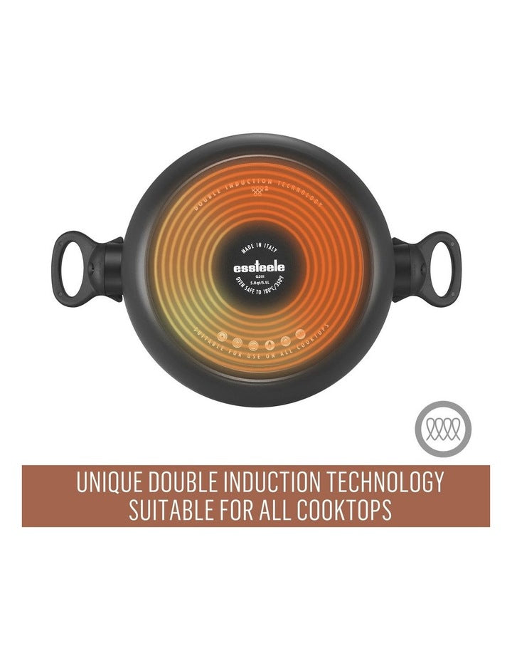 Per Domani Nonstick Induction Covered Casserole 28cm/7.5L