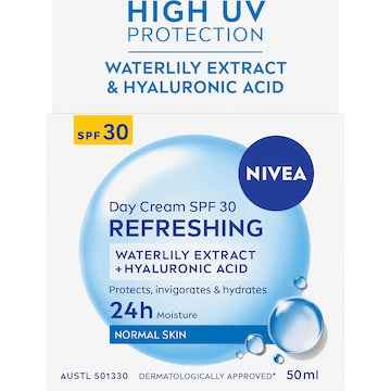 Nivea Refreshing Day Cream Face Moisturiser SPF 30 50mL