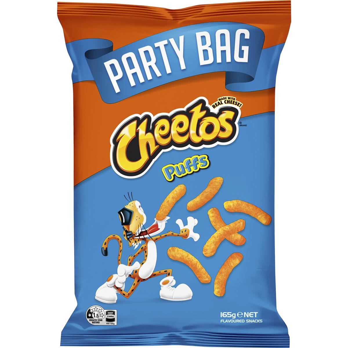 Cheetos Puffs Cheese Snacks Party Bag Cheese 165g