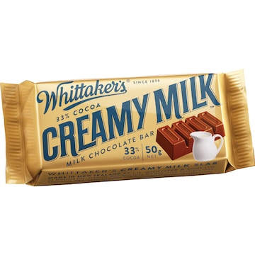 Whittaker's Creamy Milk Chocolate Bar 50g