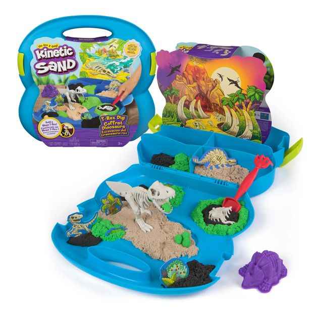 Kinetic Sand Dino Fossil Dig Case