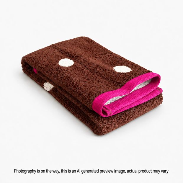 Senna Australian Cotton Polka Dot Hand Towel - Tiramisu
