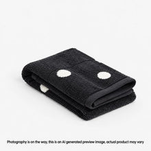 Senna Australian Cotton Polka Dot Hand Towel - Black Beauty