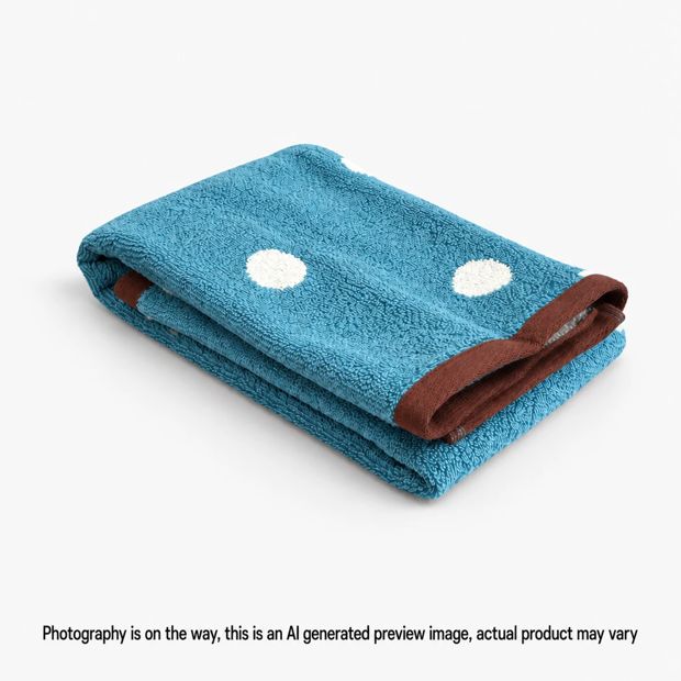 Senna Australian Cotton Polka Dot Hand Towel - Adriatic Blue
