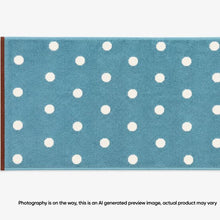 Senna Australian Cotton Polka Dot Bath Mat - Adriatic Blue