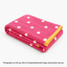 Senna Australian Cotton Polka Dot Bath Towel - Wild Rose