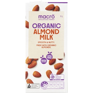 Macro Organic Almond Long Life Milk UHT 1L